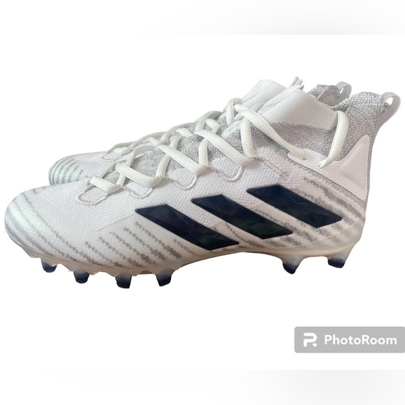 adidas Other - New Adidas Primeknit Mahomes Football Cleats White/Grey/Navy Blue Size 11.5